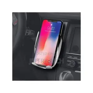 Generic Car Wireless Charging Phone Holder - Silver/Black