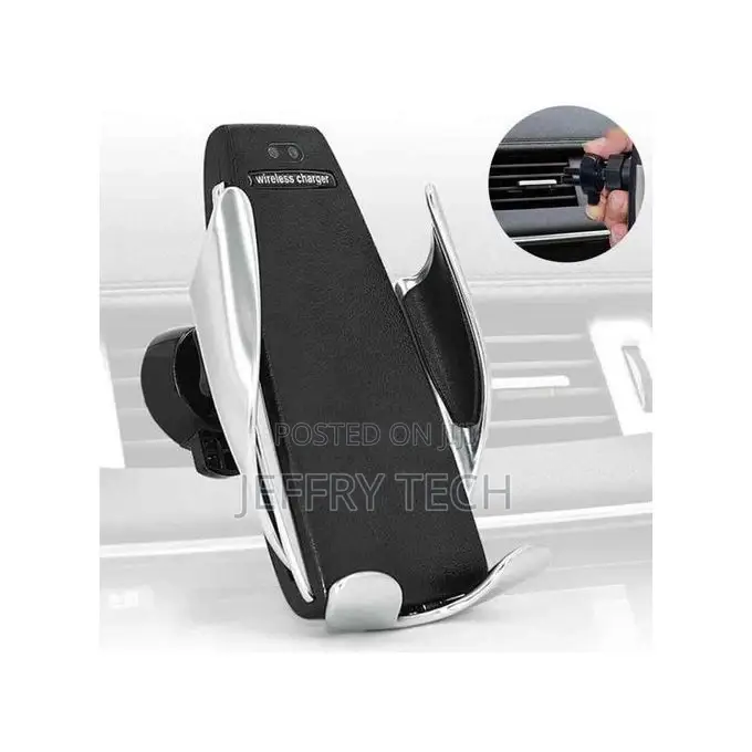 Generic Car Wireless Charging Phone Holder - Silver/Black