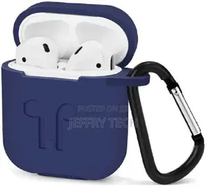 Protective Silicone Full Airpods Case With Carabiner for App