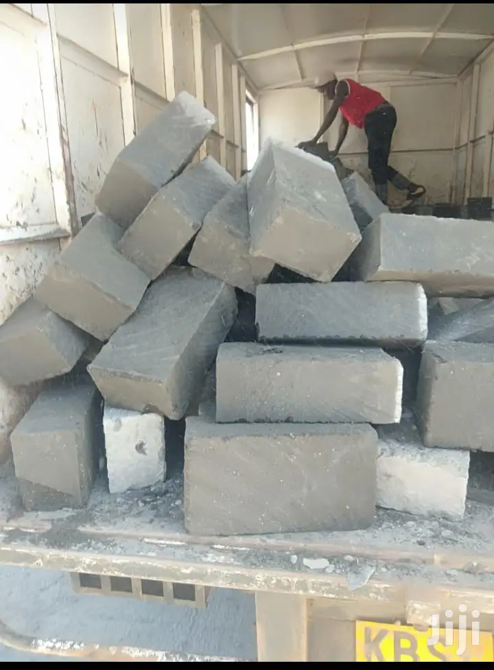Grey Machine Cut Stones