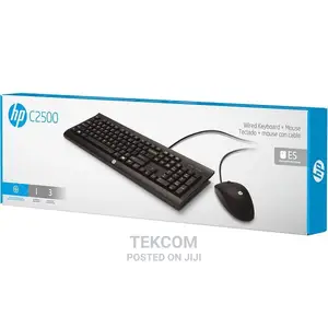 HP USB Keyboard and Mouse C2500 Black