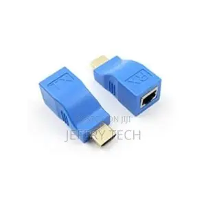 HDMI to RJ45 Extender Adapter by Cat-5e/6 Cable 30m