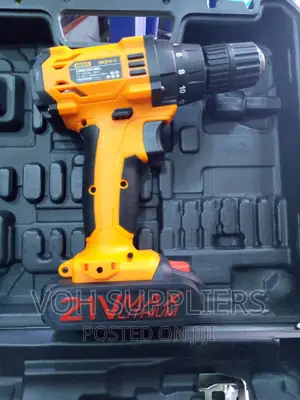 Electric Portable Drill With Rechargeable Battery 21v