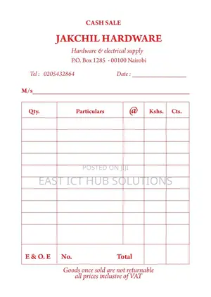 Executive Receipt Books And Office Documents Printing