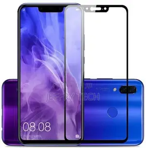 Glass Screen Protector for Huawei Nova 3i - Black - Curved -