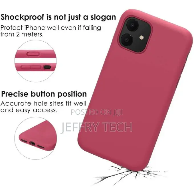 3D Slim Silicone Protective Back Cover for Apple iPhone 11