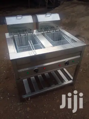 Chip's Deep Fryer Double 20+20L=40L 36kw Top Bottom Elements