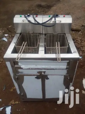 Chip's Deep Fryer With Shelves Double 20x2=40L Pure Stainles