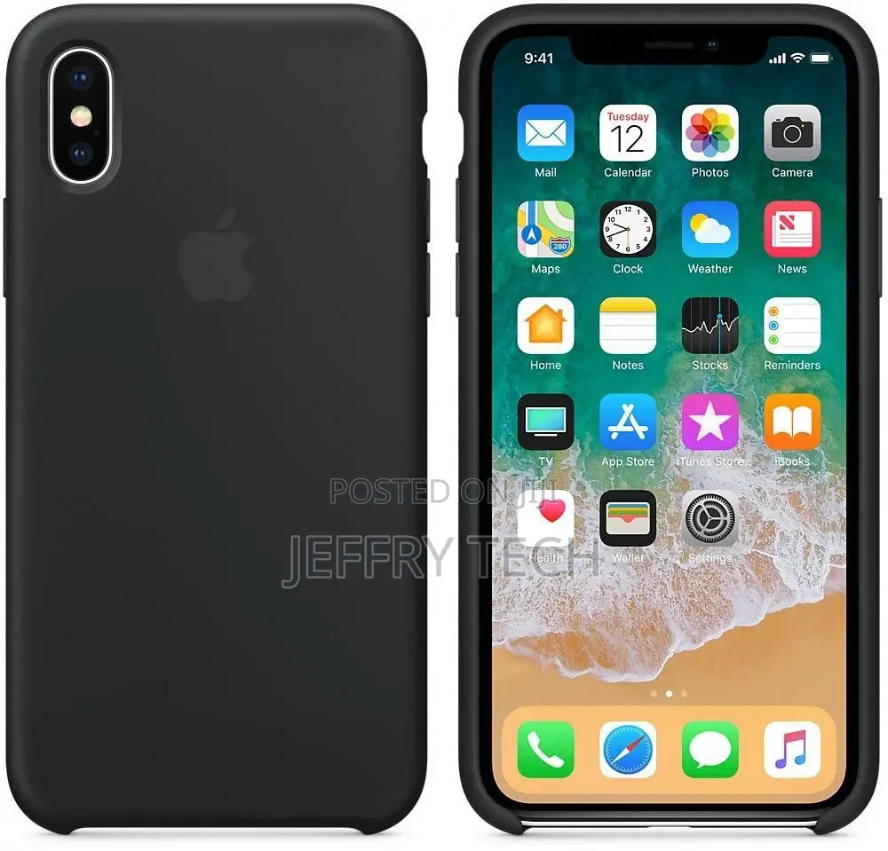 Apple iPhone X Silicone Case - Black