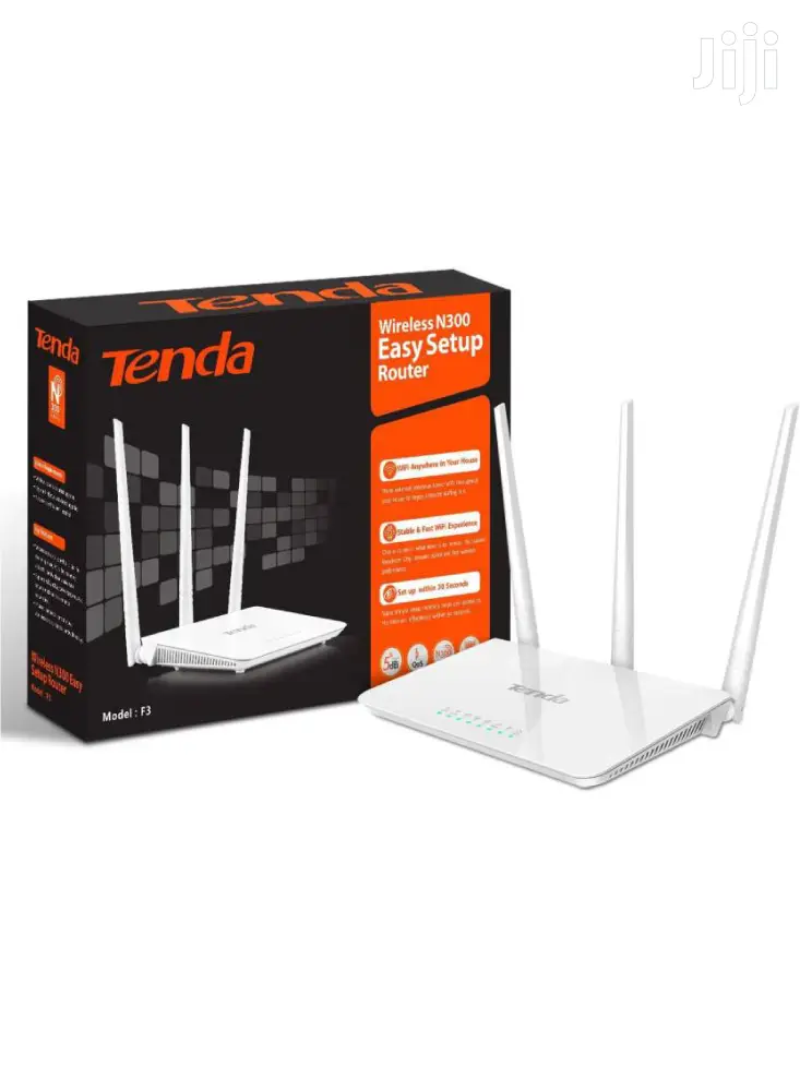 Tenda Router F3 With 3 Antennas