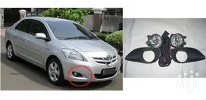 Toyota Belta/Vios G: Fog Lights Set With Covers: Yr2005/13,