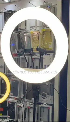 18 Inches Ring Light With Stand And 3 Phone Holder