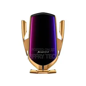 Smart Sensor Car Wireless Charger & Holder - Gold