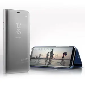 Samsung Galaxy S8 S9 S10 S20 Case Mirror Flip Stand Cover