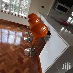 Orange Kitchen Counter Stool