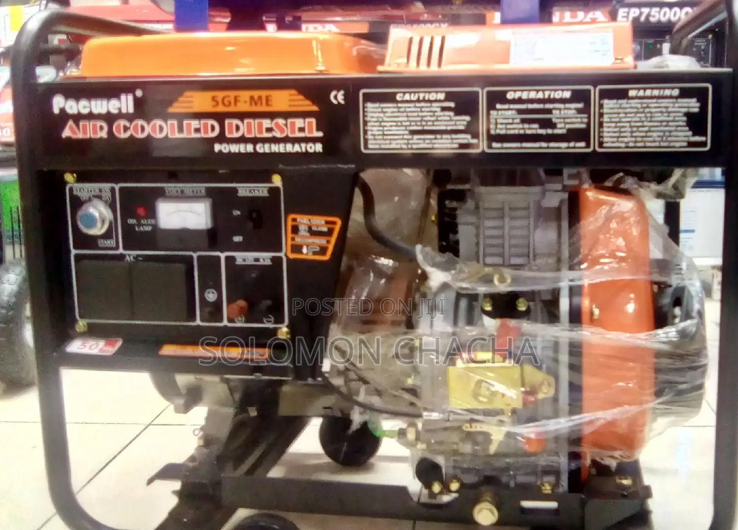 Pacwel Air Cooled DIESEL Power Generator 5.5kva