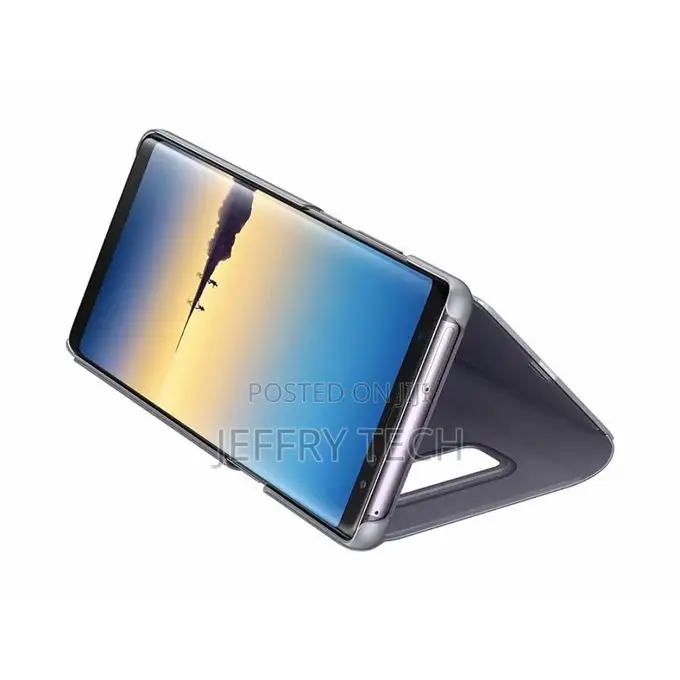 Samsung Clear View Stand Cover For Galaxy Note 8 - Gray