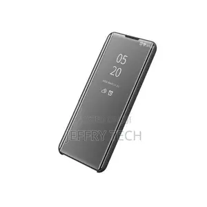 Samsung Galaxy A71 Plating Mirror Leather Case - Black