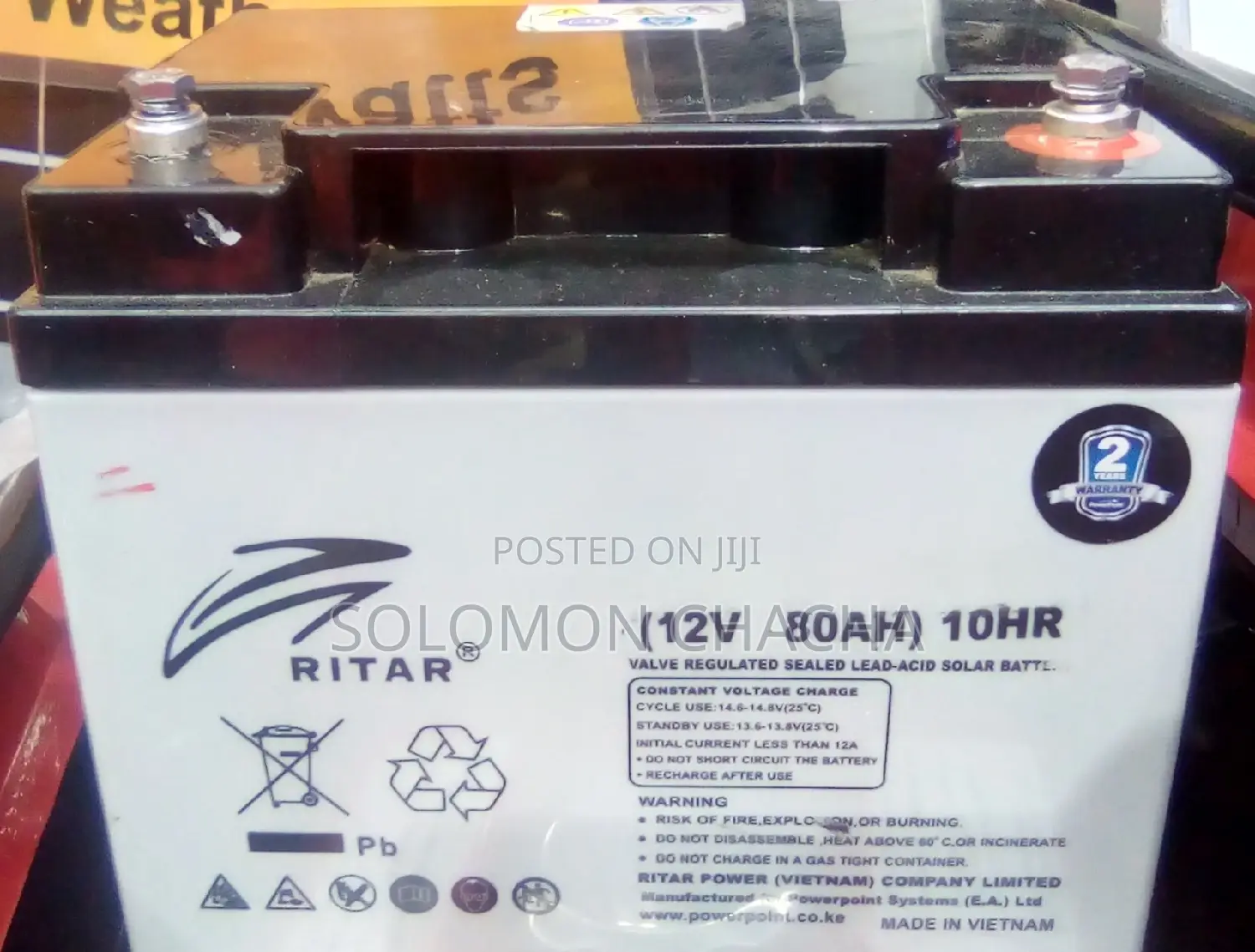 RITAR Solar Battery 80AH/10HR