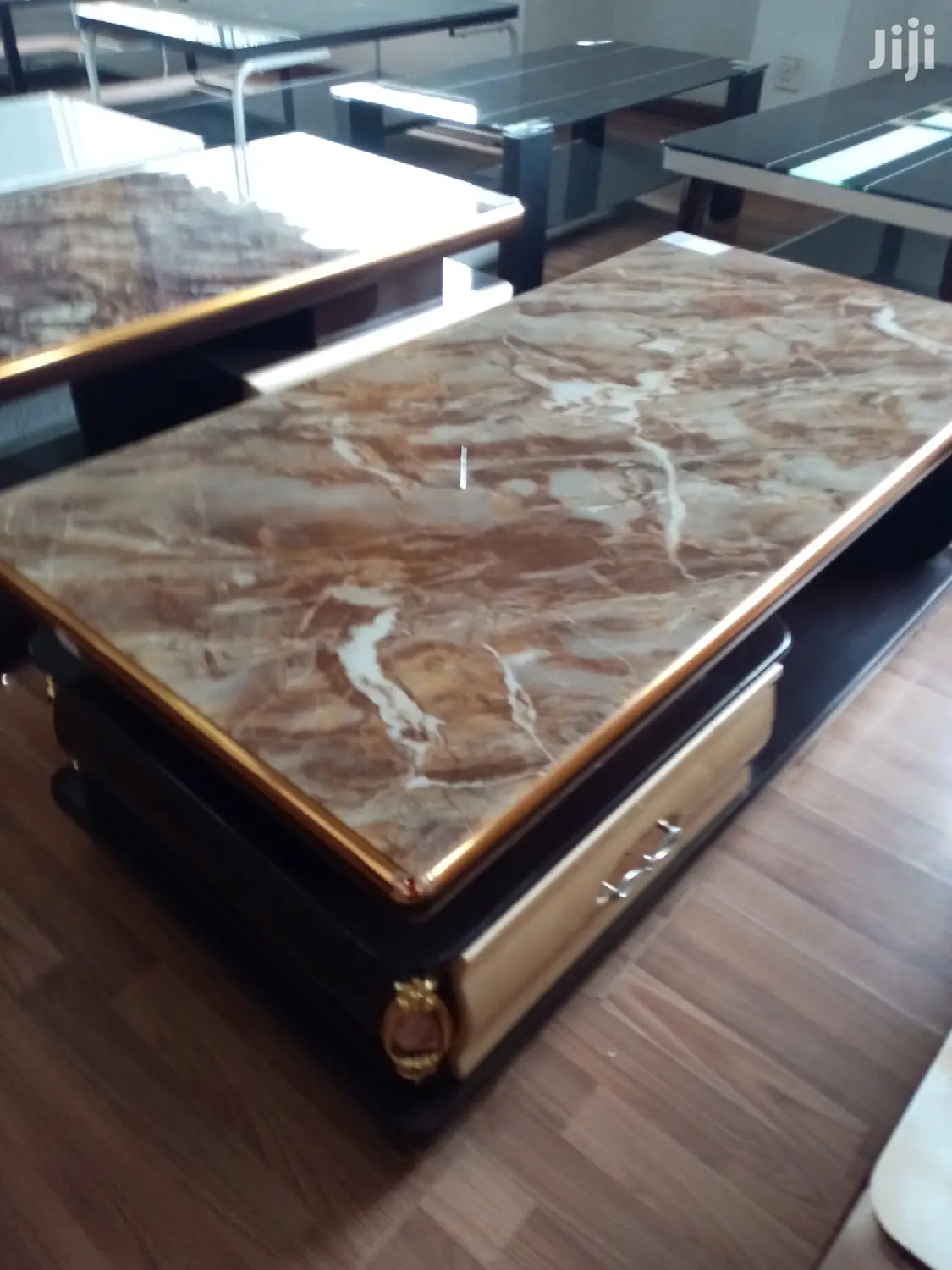 Brown Coffee Table With Drawers