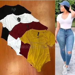 Vneck Body Suits and Slit Tops