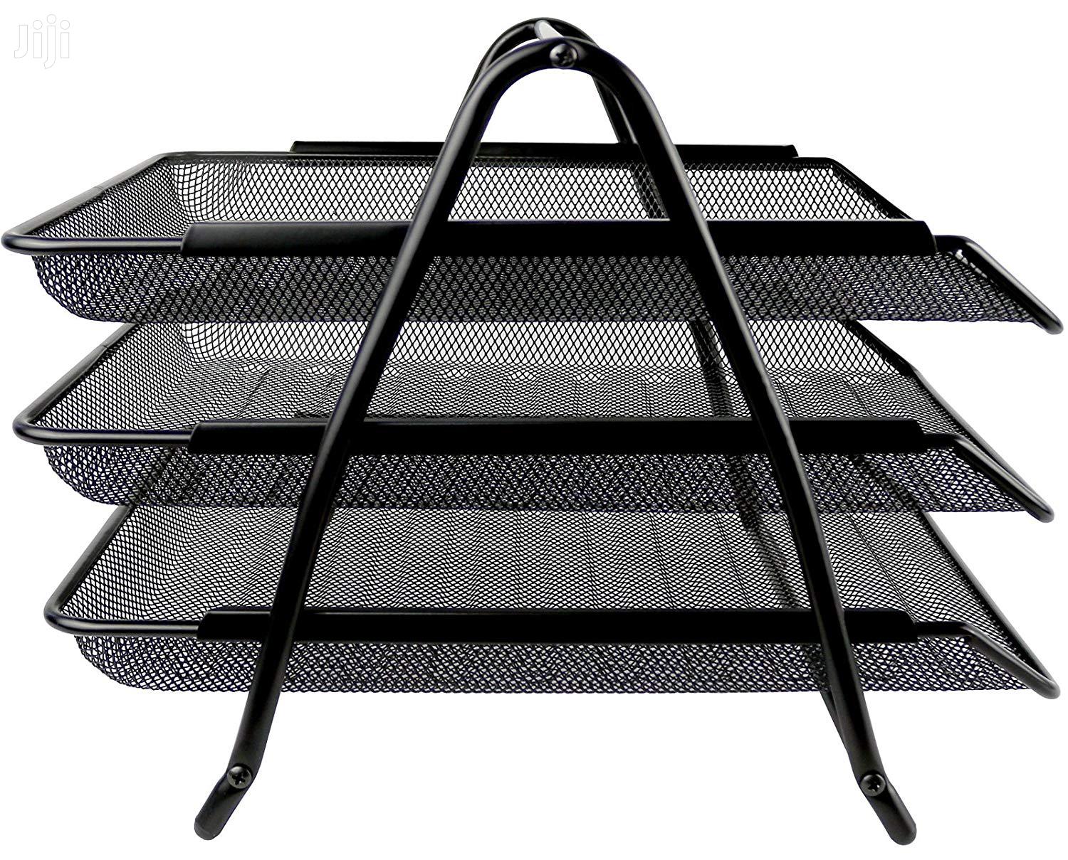 Office Tray 3 Tier Meshblack in Nairobi Central Stationery, Nimax