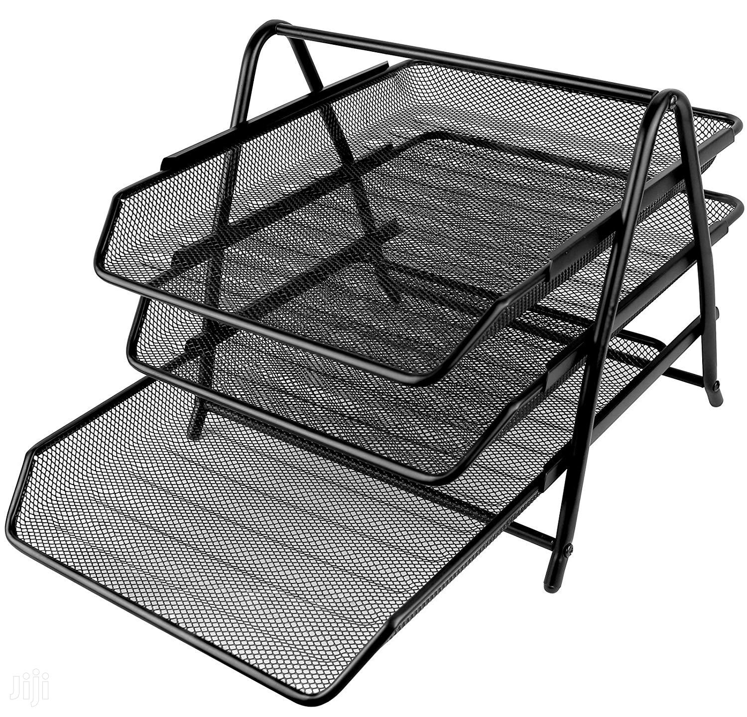 Office Tray 3 Tier Meshblack in Nairobi Central Stationery, Nimax