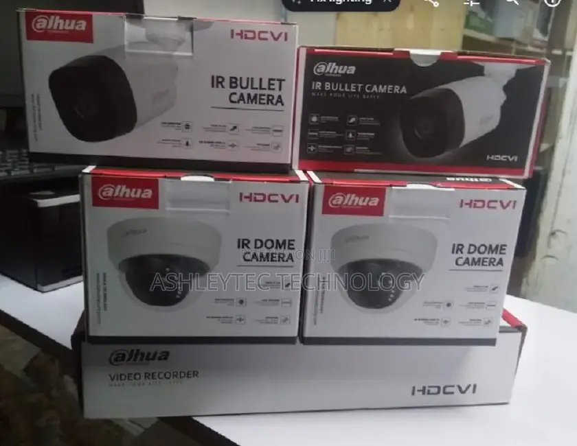 Three 3 CCTV Camera Complete Cameras Sale And Installation