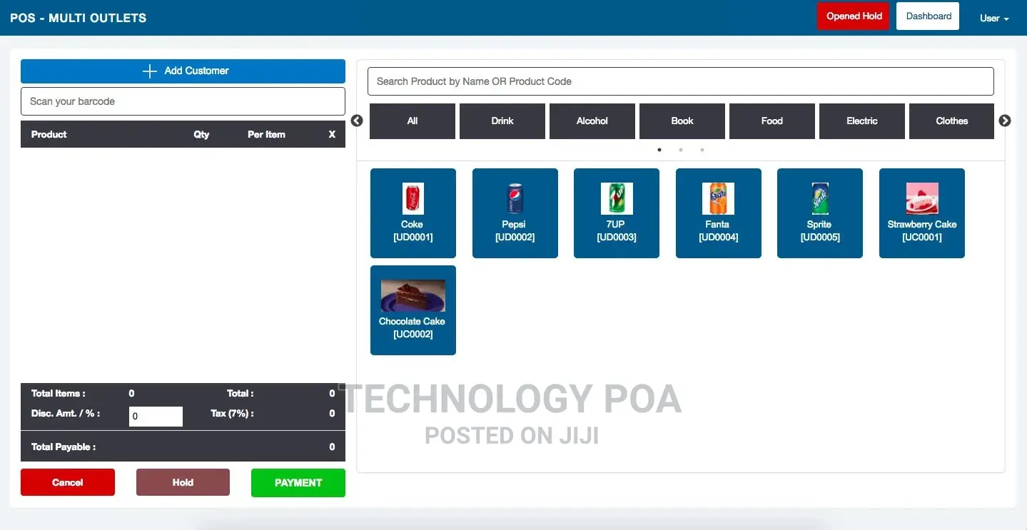 Point Of Sale (POS) Software/System + Thermal Receipt Printer