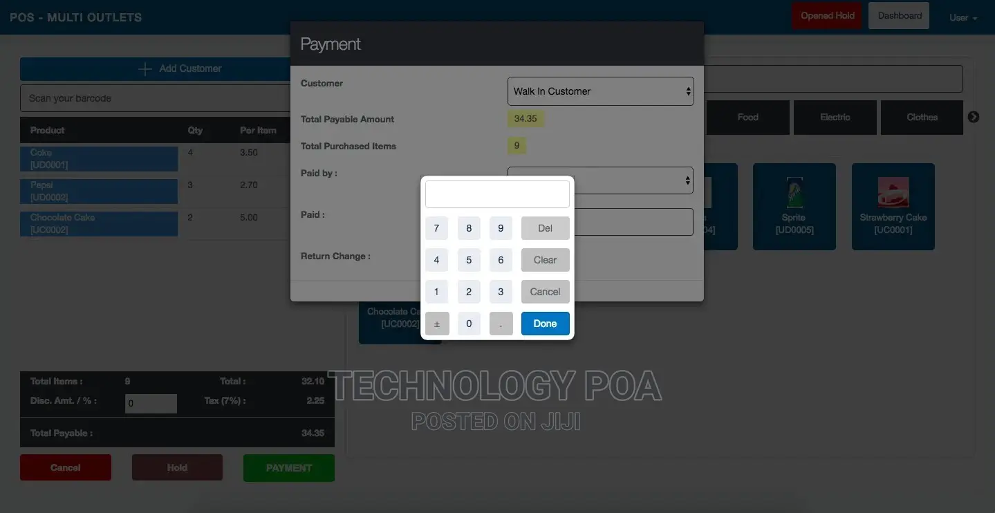 Point Of Sale (POS) Software/System + Thermal Receipt Printer