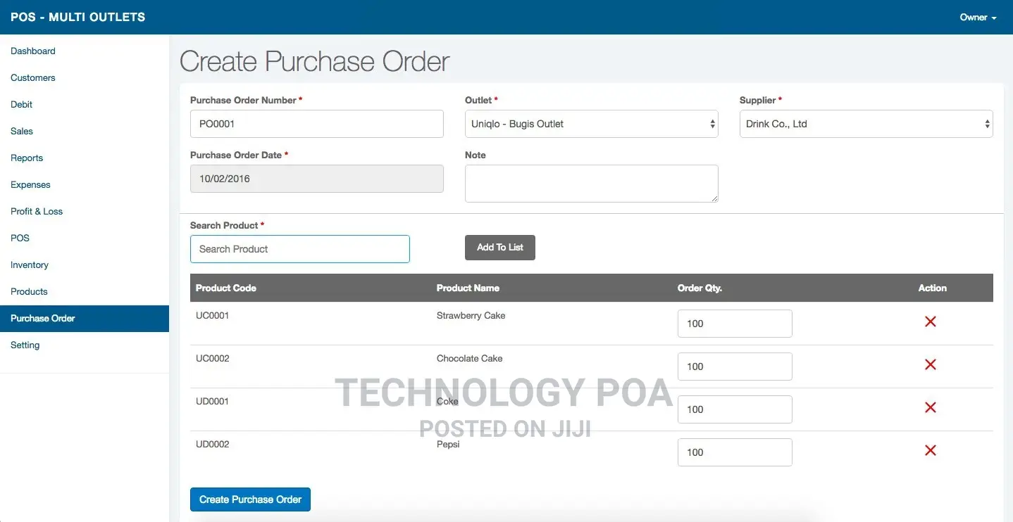 Point Of Sale (POS) Software/System + Thermal Receipt Printer
