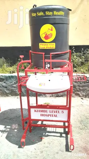 Hand Washing Station With Pedals, Basin, Drain Pipe & Bucket