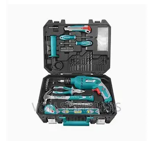 TOTAL Iron 101 Pieces Tool Set With 650W Drill