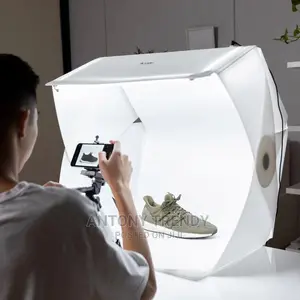 6 Backdrops Photography Lightbox +2 Row Led