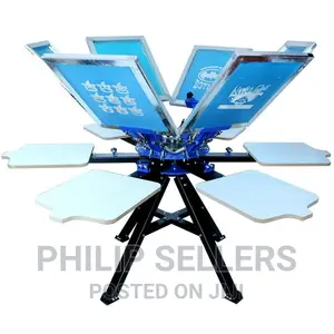 Screen Printing Machine For Commercial Industry 6 Color