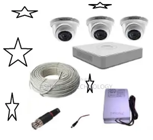 Hikvision 4 Camera CCTV 2 Dome 2 Bullet