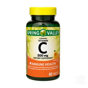 Spring Valley Vitamin C Chewable Tablets, 500 Mg, 60 Caps