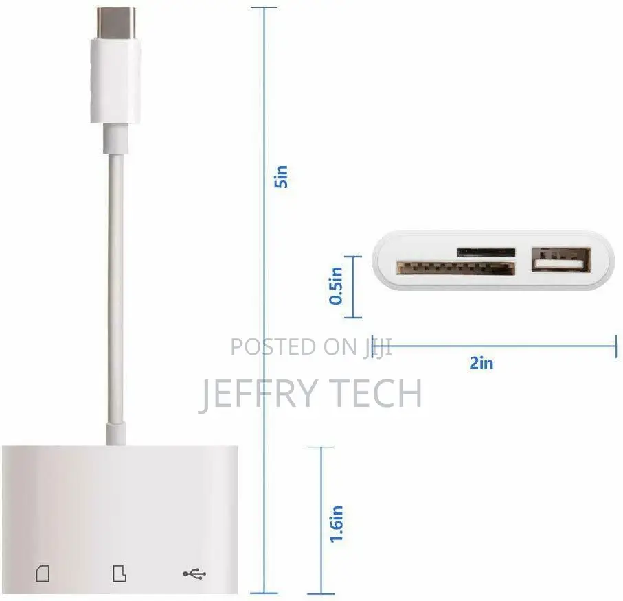 USB C SD Card Reader Adapter, Type C Micro SD TF Card Reader