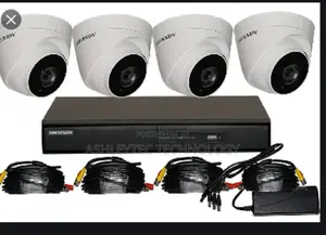 Three Hikvision CCTV Cameras Complete System Kit