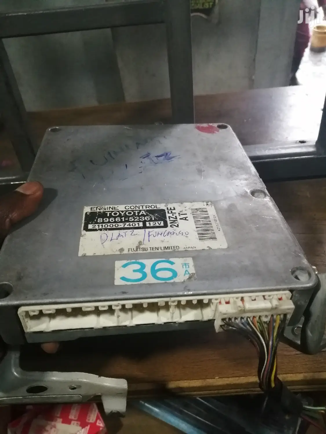 Toyota 2NZ Engine ECU Computer.