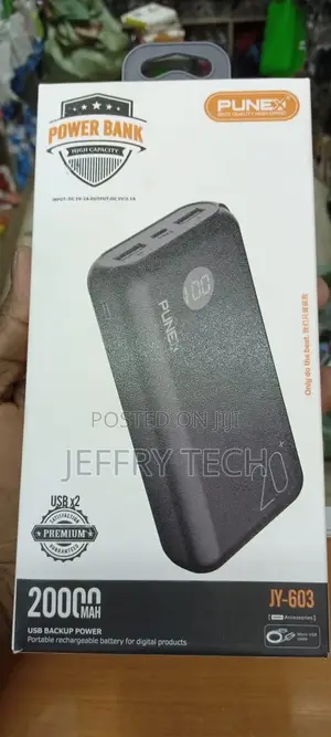 PUNEX USB Power Bank Available.