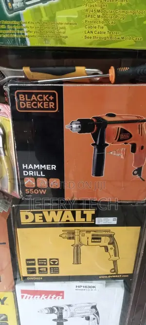 Black & Decker - 550W 1cm Variable Speed Hammer Drill