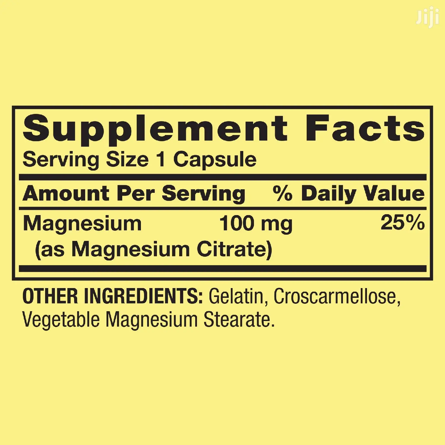Spring Valley Magnesium Citrate Rapid Release Capsules.