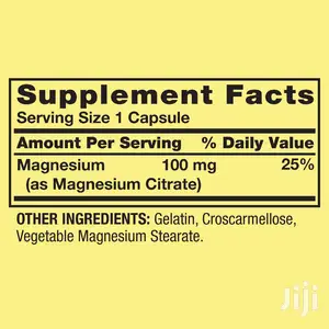 Spring Valley Magnesium Citrate Rapid Release Capsules.