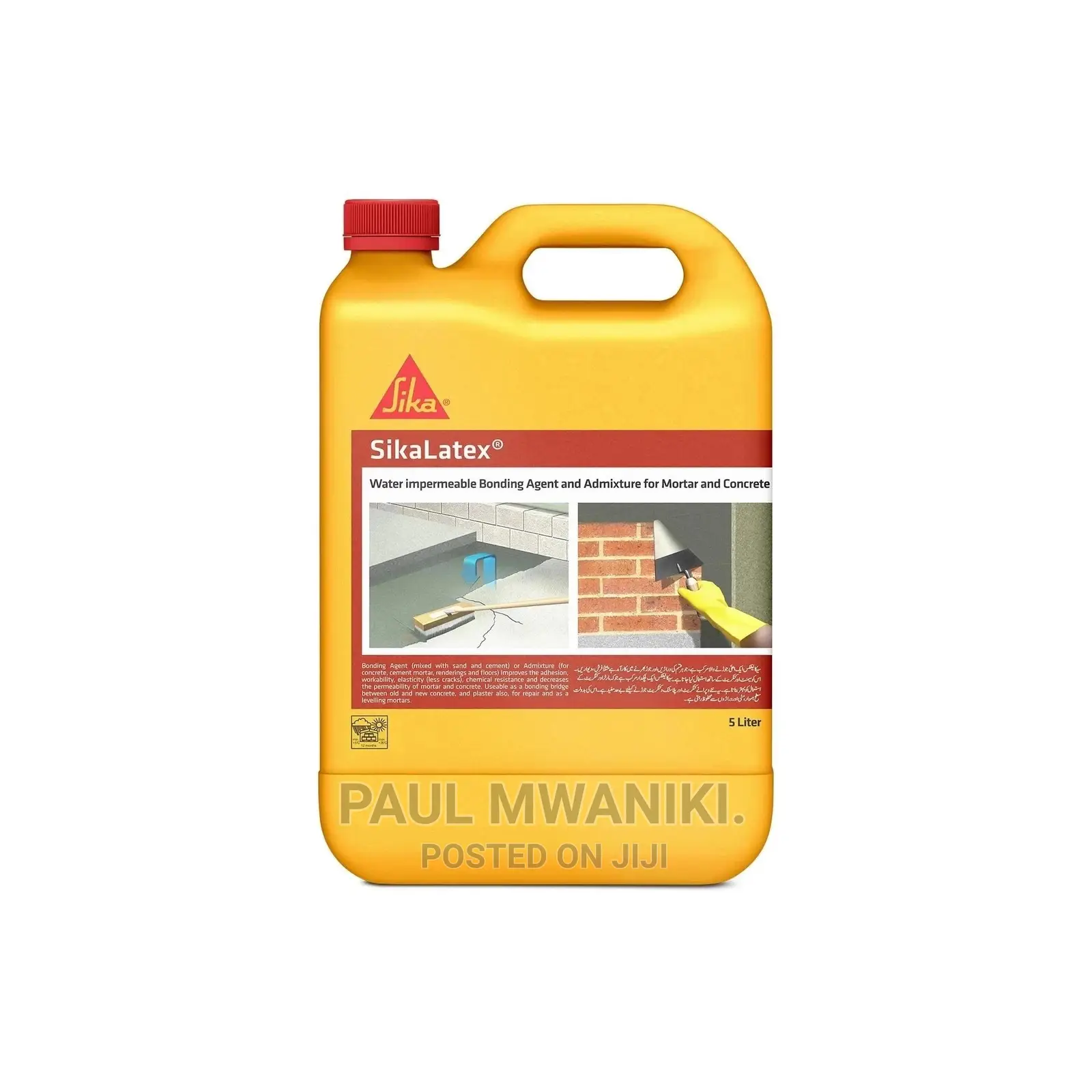 Sika Latex High Performance Water Resistant Bonding Agent.