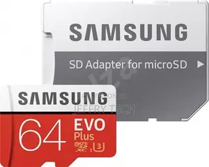 64gb Memory Card Samsung Micro Sdxc Evo PLUS + SD Adapter
