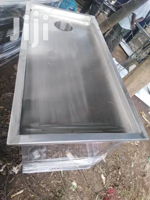 Deep Stainless Steel Kitchen Worktable