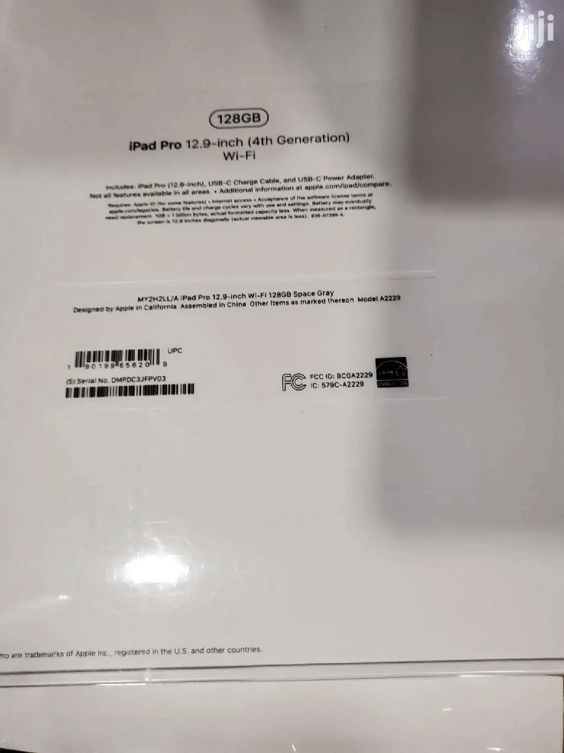 New Apple iPad Pro 12.9 (2020) 128 GB