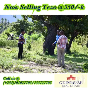350/-K Land on Sale at Tezo Kilifi Coast
