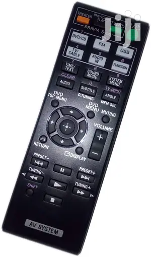 Sony AV Audio/ Video Receiver Hometheater Systerm Remote.